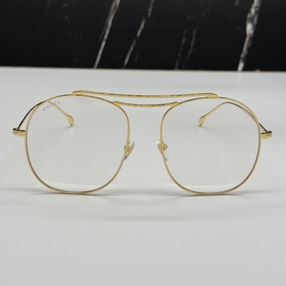 NEW GG1479S 001 GUCCI GOLD WOMEN GUCCI EYEGLASSES - Picture 4 of 13